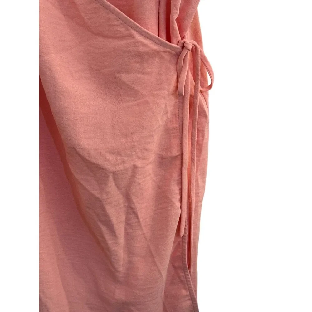 BP. Womens Pink Sleeveless Wrap Dress XS 100% Polyester - Picture 4 of 10